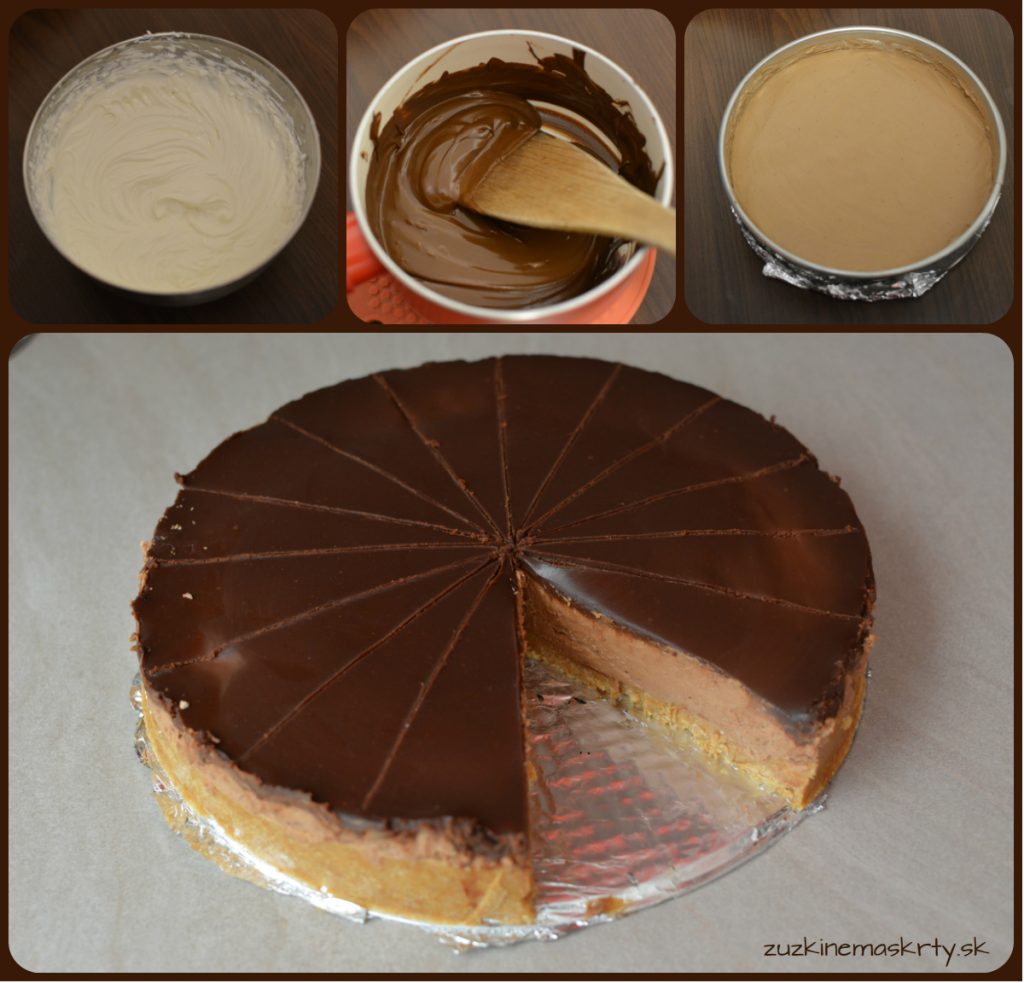 Čokoládový nepečený cheesecake